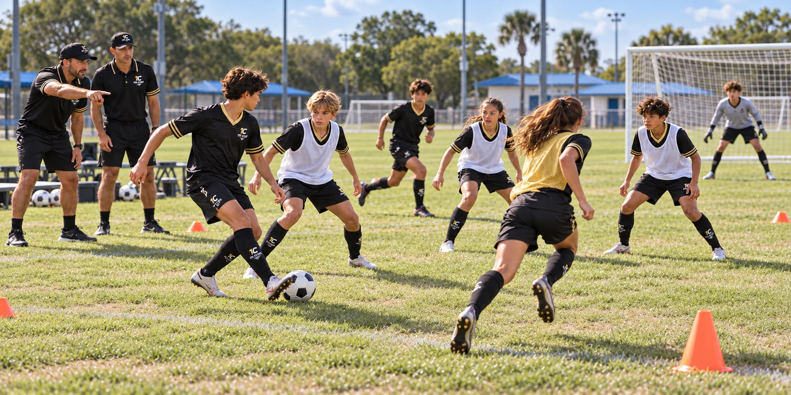 Supplied outdoor small-sided game training visualization