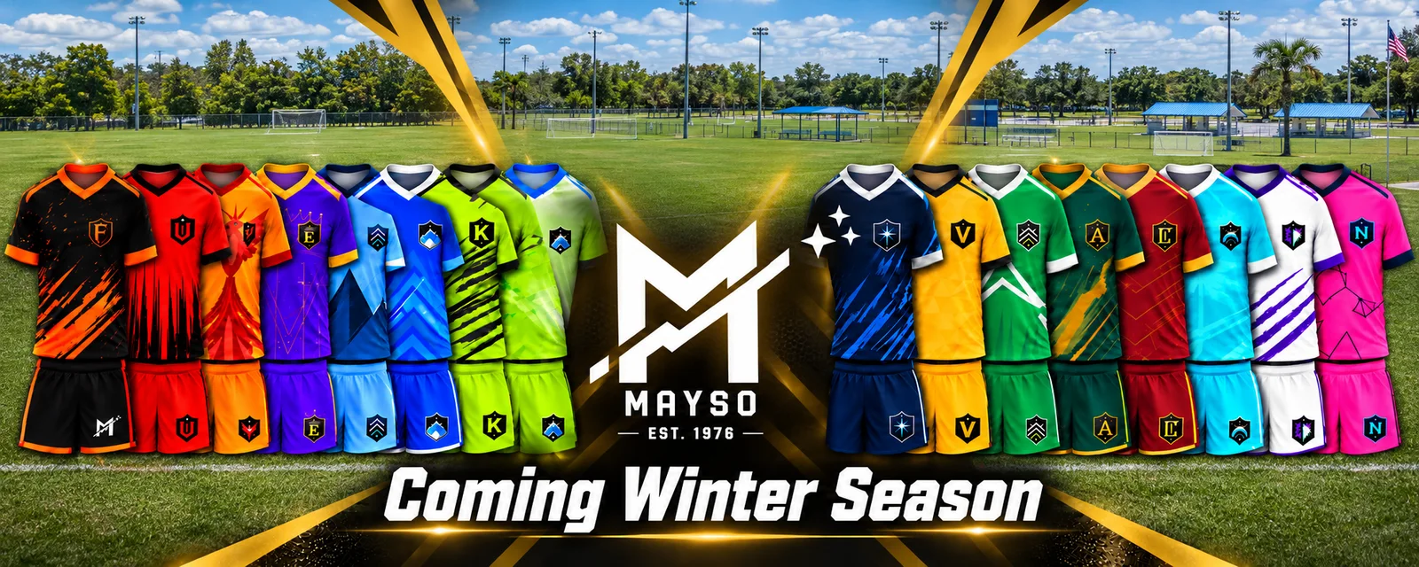 MAYSO Winter collection with all sixteen club kits