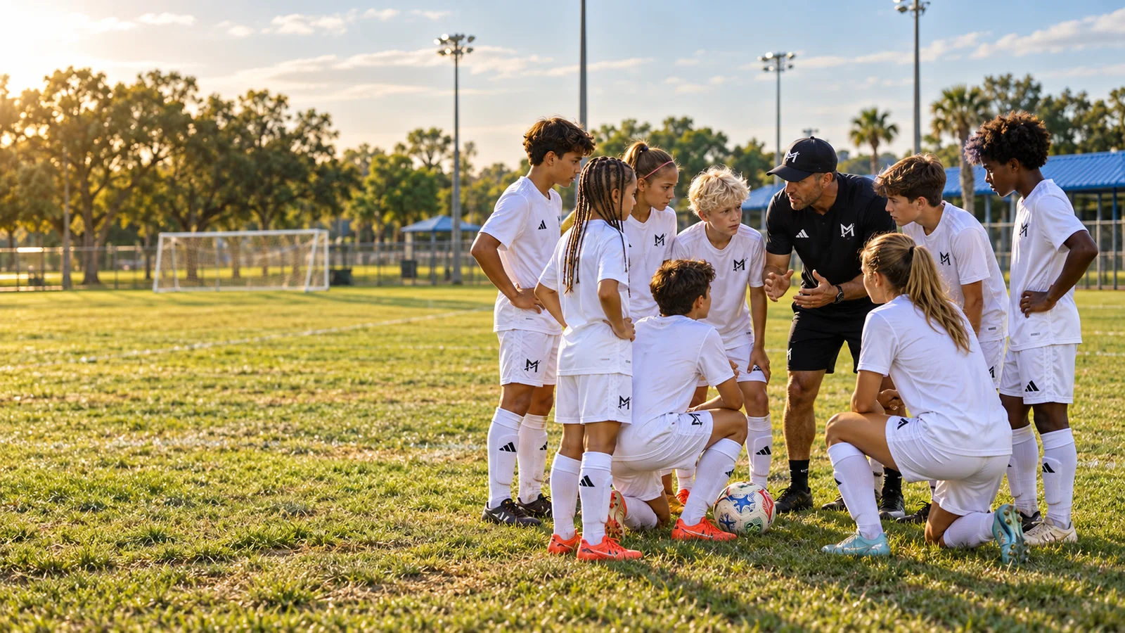 MAYSO Magic team huddle in an outdoor GT Bray Park setting, program visualization