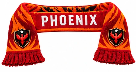 Vista previa aprobada de la bufanda de Phoenix SC para aficionados