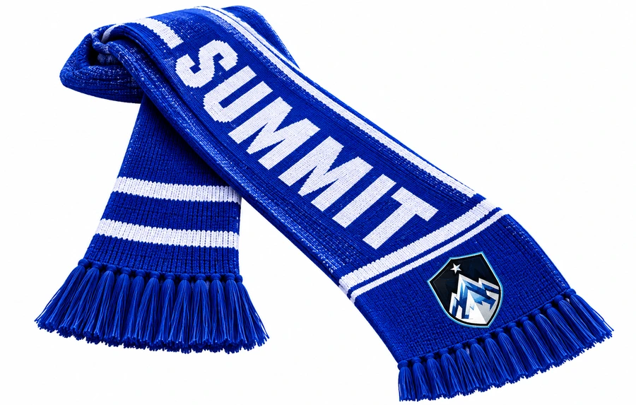 Vista previa de la bufanda de Summit SC, prenda para aficionados aprobada