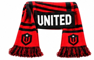 Vista previa de la bufanda de United SC, prenda para aficionados aprobada
