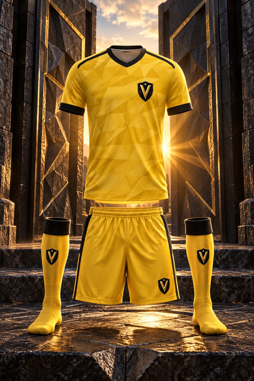 Vista previa de la camiseta, los pantalones cortos y las medias originales aprobados de Valor SC